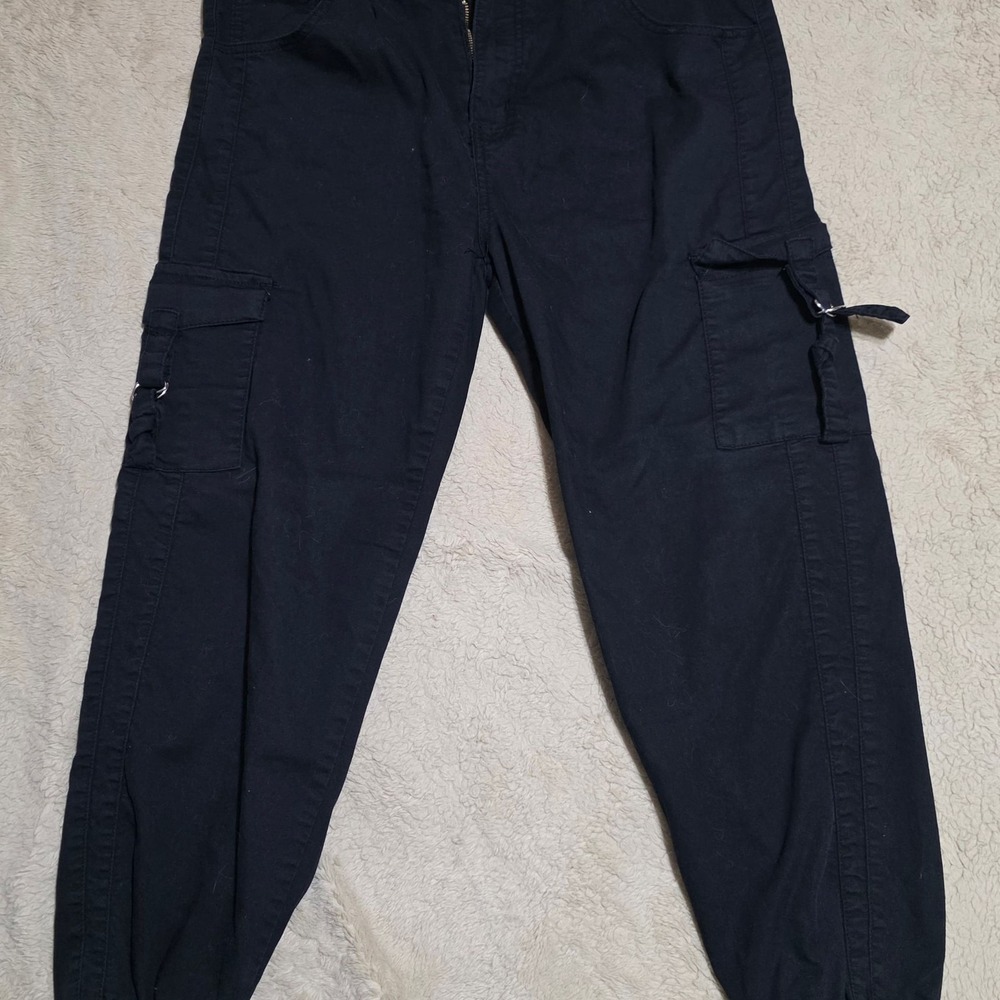 V.I.P. Jeans Black Cargo Joggers Size 17